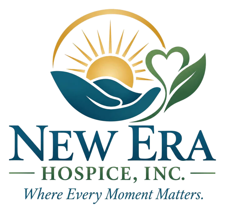 New Era Hospice, Inc. logo with the line “Where Every Moment Matters.”